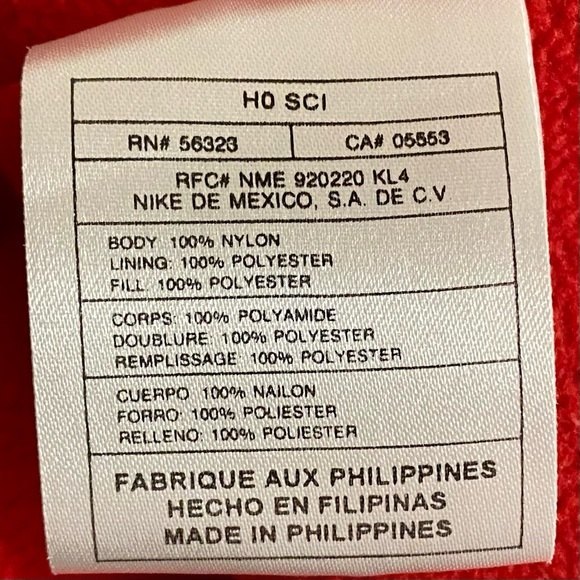 Nike Fleece-Lined Nylon Jacket Men’s Size XL Red Black - Picture 8 of 10